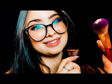 ASMR: MAQUIANDO VOCÊ! (Câmera touching,binaural)