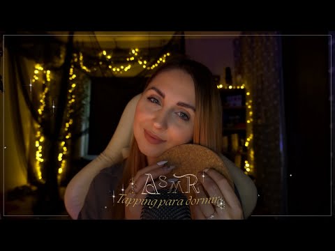 ASMR TAPPING ! Rélajate en minutos 💤✨ ( fireplace background sound ) 🔥