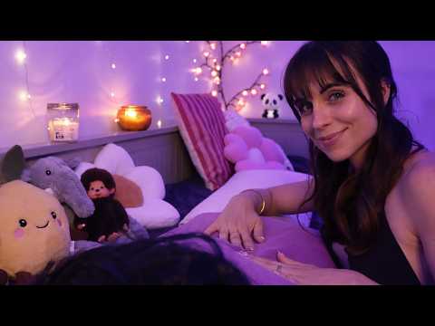 ASMR - Massage relaxant du dos 💆🏻‍♀️✨ crépitements, caresses