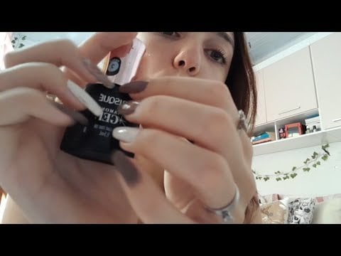 ASMR PINTANDO SUAS UNHAS PARA UM ENCONTRO💄💄 | sons de boca e tapping