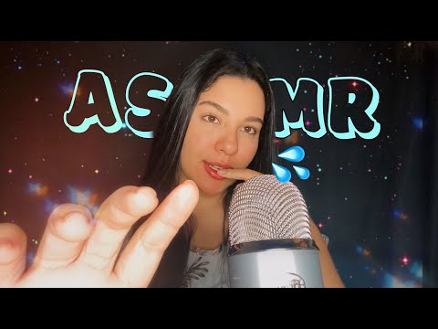 ASMR SPIT PAINTING | BANHO DE GATO💦 ( muitos sons de boca )👄💦