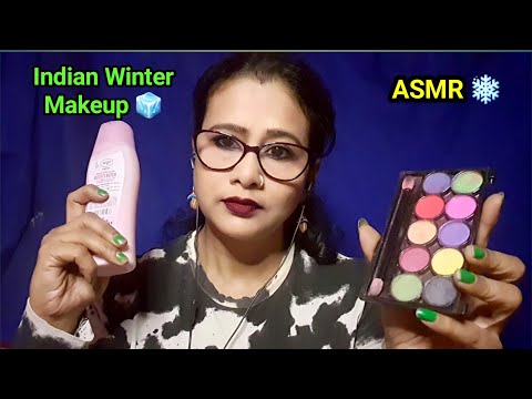 Asmr Doing Your Indian Makeup For WINTER 🧊❄️| Asmr Ghosal |Asmr Personal Attention
