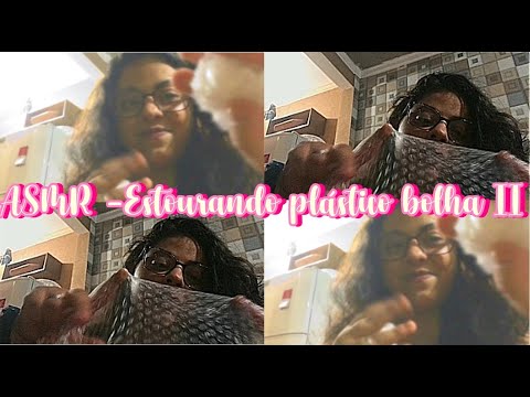 ASMR - Estourando mais plástico bolha e sussurros