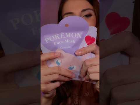 Using a Pokémon face mask to help you relax ASMR
