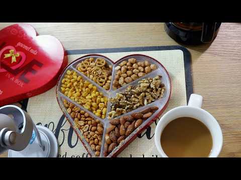 Cute Red Heart Gourmet Crunchy Treats ASMR Eating Sounds