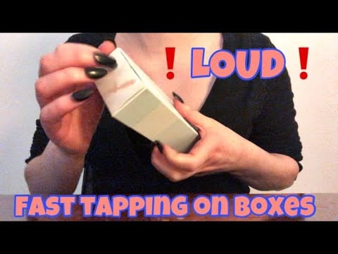 ASMR- ⚠️LOUD⚠️ Extremely Fast and Aggressive Tapping on Empty Boxes/Containers (No talking)