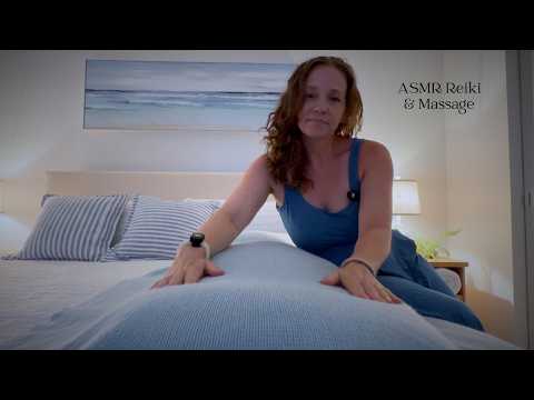 ASMR Reiki & Massage for Deep Sleep | Full Body Energy Healing🌊Ocean Waves & Seashell Scooping🐚
