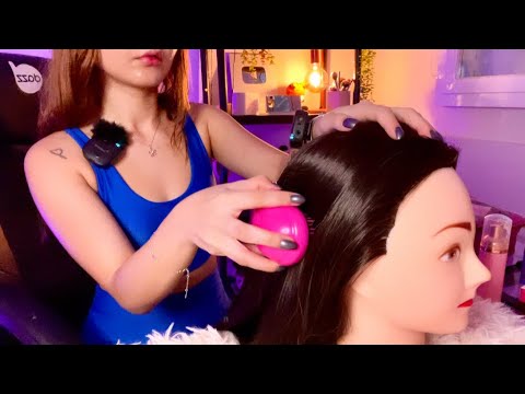 ASMR- TRATAMENTO CAPILAR RELAXANTE & realista ✨