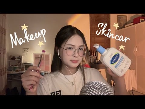 Honq•Asmr|| rolepļay makeup and skincare cho bạn🫵