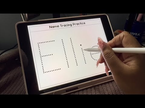 ASMR | Tracing My Subscribers Names 💌 | brieasmr