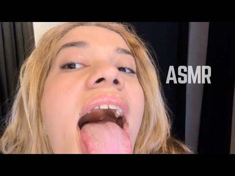 ASMR FAST personal attention spit paiting + tongue tapping | limpando sua tela (NO TALK)