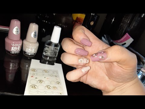 ASMR- Doing My Nails for the 1st Time