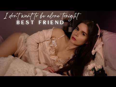 ASMR roleplay - Your Best Friend Joins You In Bed (Kisses & Personal Attention)