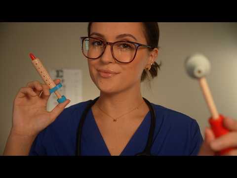 ASMR Wooden Toy Medical Exam 🩺 (Soft & Relaxing)