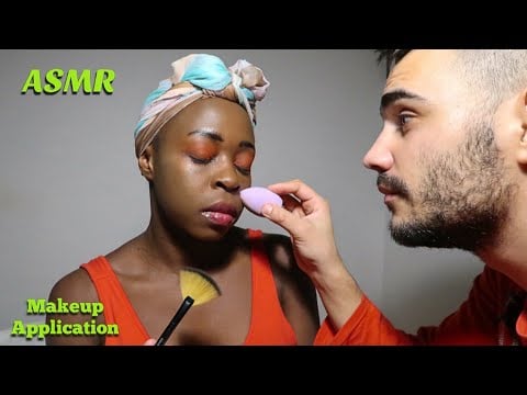 ASMR Husband Does Makeup  💄 (Tingles Requested) Face Touching
