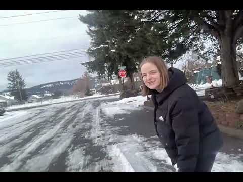 Me and Ava walking home