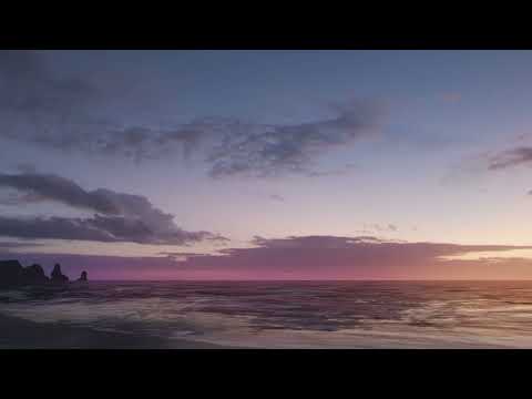 Ambience - Sunset Beach Walk - Forza Horizon 4 ASMR