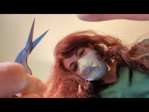 ASMR - Personal Attention Mortician Roleplay - Makeup, Hair, Scissors, Normal and Soft Spoken Voice