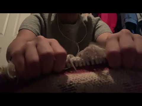 Aggressively scratching my rug ASMR