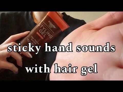 sticky hand sounds asmr ft. hair gel | lofi asmr