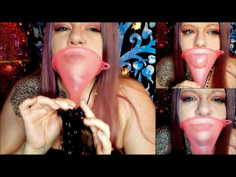 ASMR Funnel Eating/Licking/Kissing (Minimal Whisper)