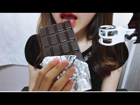 ASMR CHOCOLATE ❤ 구독자5천감사합니다! ❤ 다크초콜릿 노토킹 이팅사운드 먹방 No Talking Eating sounds mukbang