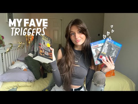 ASMR My favourite triggers🎧 (tapping,scratching, whisper rambles)