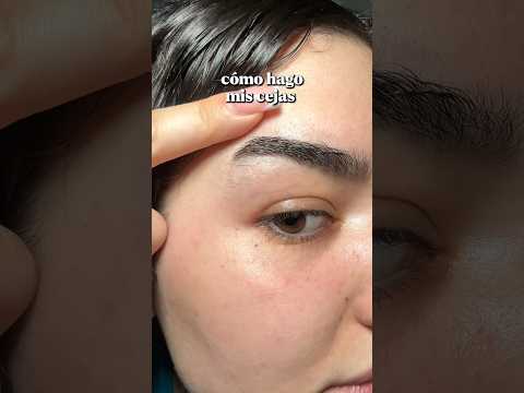 Así hago mis cejas ✂️ #asmr #cejas