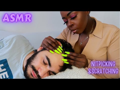 New mic 🎙 Allzoomed Nitpicking & Scratching Scalp. {ASMR}