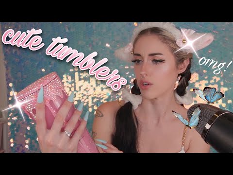 ASMR 🥛 My Super Cute Tumbler Collection