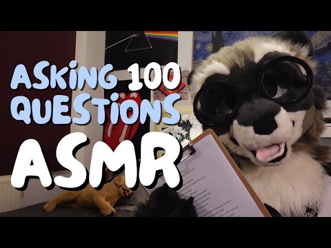 [Furry ASMR] Asking You 100 Thought-Provoking Questions ❓ | Fursuit Tingles | Personal Attention