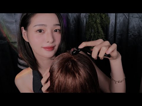 ASMR(sub) 헤어 관리샵 RoloPlay | 두피 마사지 + 헤어 브러싱 | Hair Treatment | Scalp massage + Hair Brushing