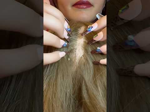 Scalp scratching asmr #asmr #satisfying #visualtingle
