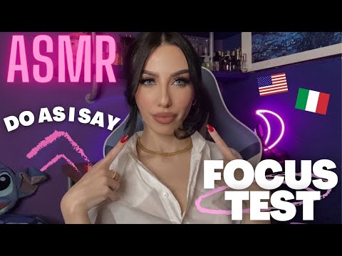 ASMR PER ADHD - SEGUI LE MIE ISTRUZIONI PER DORMIRE + FOCUS TEST