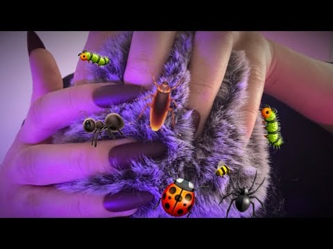 ASMR Bug Searching 🐛🐞 | Tingly Brain Massage & Scalp Check on Fluffy Mic (No Talking)
