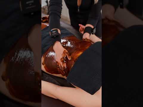 Warmth of chocolate and caring hands: the perfect full-body massage for Maria #relaxingmassage