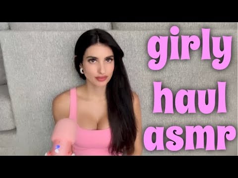 🎀asmr girly haul🎀beauty, self care, accessories💋🛍️🎀