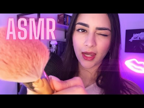 ASMR Sons de Boca Molhados e Pincel no Mic 🖌️ (Tingles Extremos)