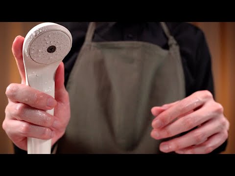 [ASMR]風呂キャンですか？髪の毛だけでもシャンプーしましょうよ、寝ててください- The Most Realistic Virtual Shampoo Experience(No Talking)