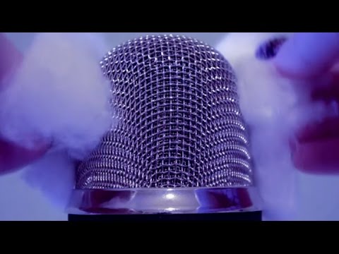 ASMR Brushing the Mic with Cotton Balls for Relaxation & Sleep