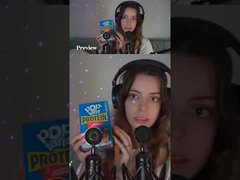 ASMR Fast Nail Tapping on a Strawberry Pop-Tart 🍓✨