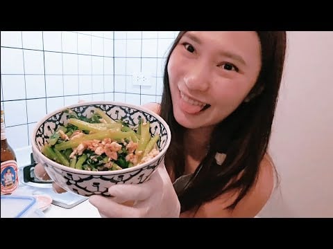 ASMR LATEX GLOVES COOKING DAY 🍳 Pad Kaphrao Moo Saap 🐖🐷 [ No Talking ] - RAINIE ASMR
