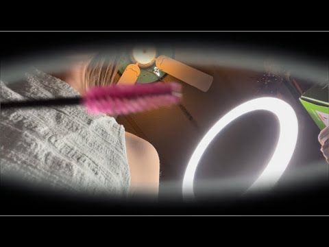 ASMR one minute lash tech POV getting your lashes done