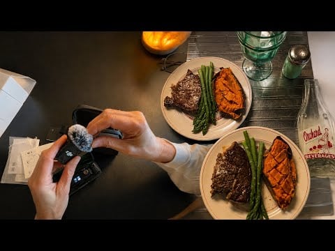 DJI Mic 2 Unboxing & Real ASMR Sound Test (Cooking Steak Dinner) ~ Soft Spoken