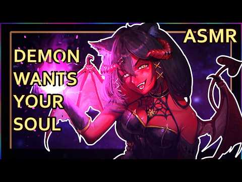 Pact with A Demon Queen | ASMR | Personal Attention |  [writing] [ear taps] [assorted triggers]