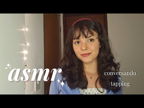 ASMR conversando até você dormir + tapping em livros