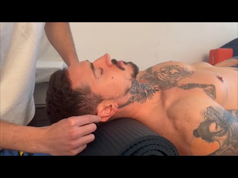 Ear, face and head massage - Asmr Massage - Stress Relief
