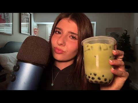 [ASMR] DRINKING BOBA 🧋 & RAMBLING 