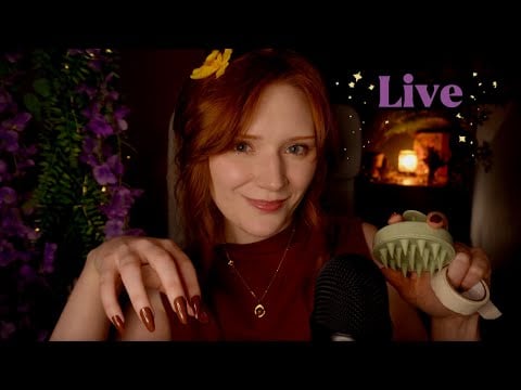 ASMR Clicky Mouth sounds,Trigger words,Fluffy mic,Jellyfish,Mic scratching,Sticky tape,Head massage✨