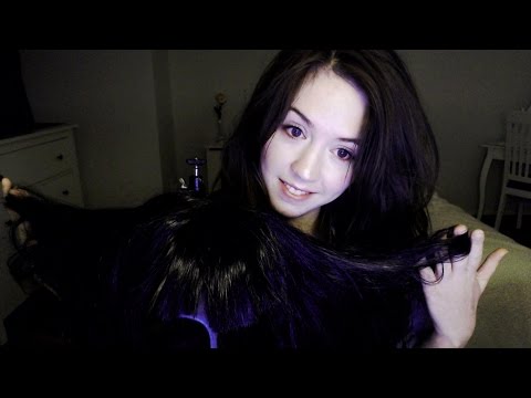 ASMR Scalp massage, hair brushing and hair play